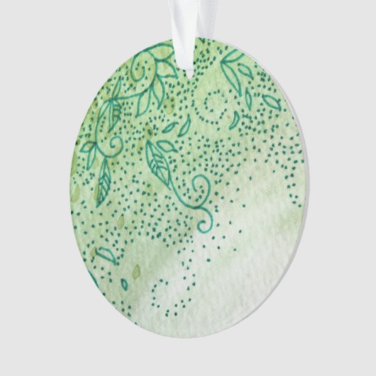緑葉 オーナメント (正面)