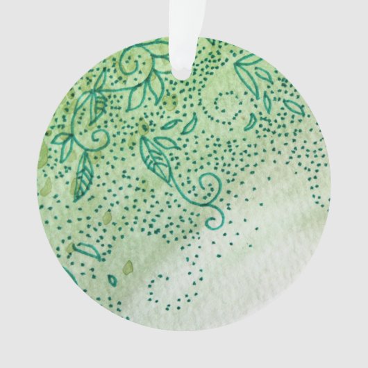 緑葉 オーナメント (正面)