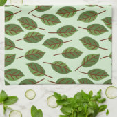 緑葉 キッチンタオル (折り畳み)