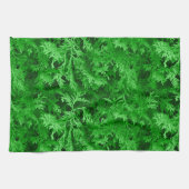 緑葉 キッチンタオル (横)