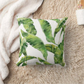 緑葉 クッション (ブランケット)