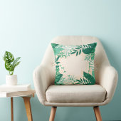 緑葉 クッション