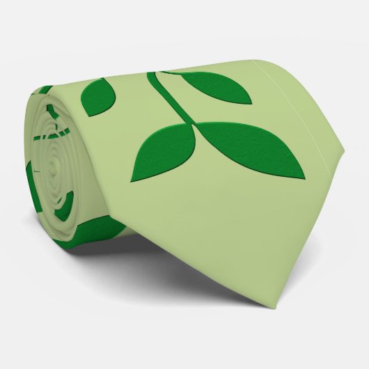緑葉 ネクタイ (ロール)