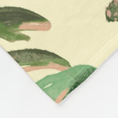 緑葉 フリースブランケット (角)