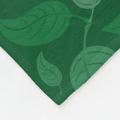 緑葉 フリースブランケット (角)