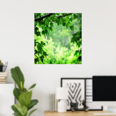 緑葉 ポスター (ホームオフィス)