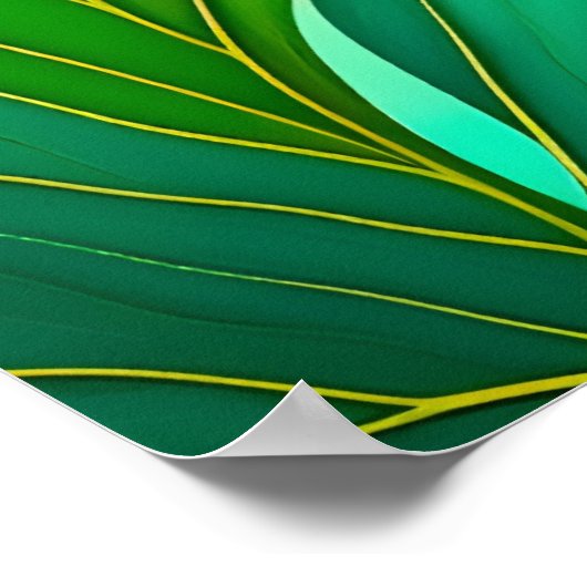 緑葉 ポスター (角)