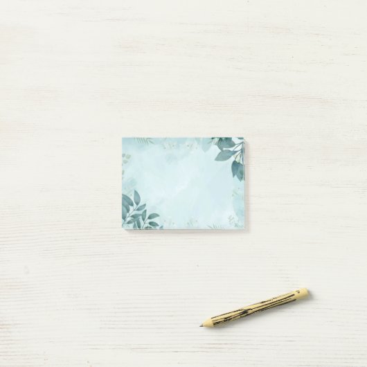 緑葉 ポストイット (デスク上)