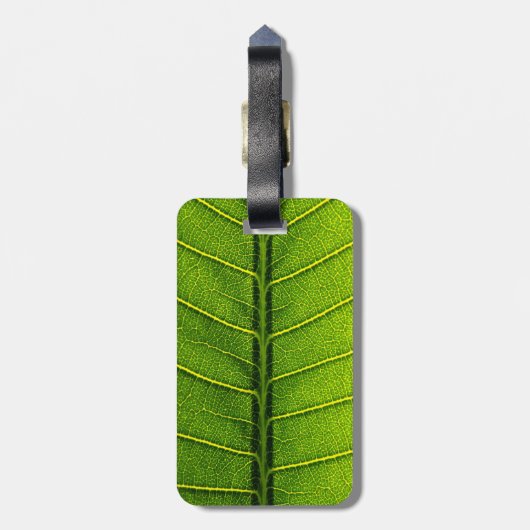 緑葉 ラゲッジタグ (裏面縦)