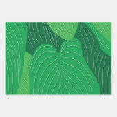 緑葉 ラッピングペーパーシート (正面3)