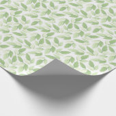 緑葉 ラッピングペーパー (角)