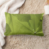 緑葉 ランバークッション (ブランケット)