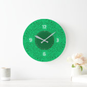 緑葉 ラージ壁時計 (ホーム)