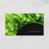 緑葉 名刺 (裏面)