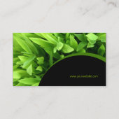 緑葉 名刺 (裏面)