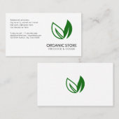 緑葉 名刺 (正面/裏面)