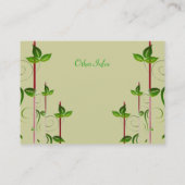 緑葉 名刺 (裏面)