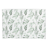 緑葉 枕カバー (正面)