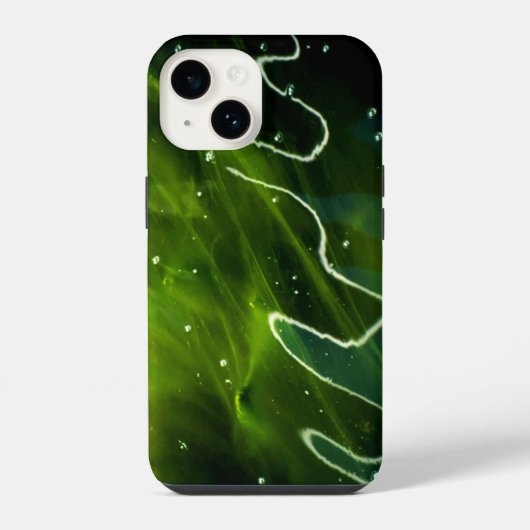 緑藻と水 iphcna iPhoneケース (裏面)