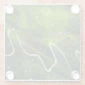 緑藻類と水の混濁 ガラスコースター (裏面)