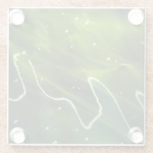 緑藻類と水の混濁 ガラスコースター (裏面)