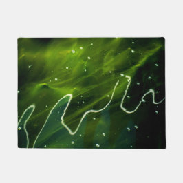 緑藻類と水ダム ドアマット