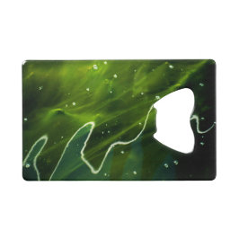 緑藻類と水筒 クレジットカード栓抜き