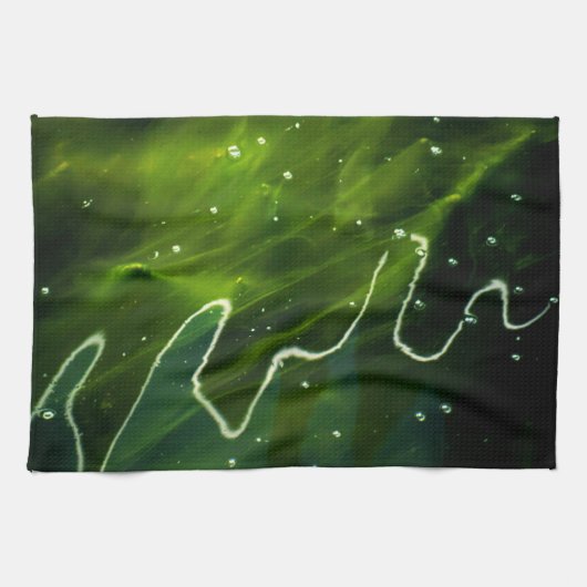 緑藻類と水質 キッチンタオル (横)
