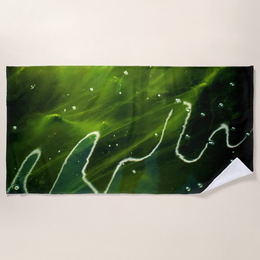 緑藻類と水質 ビーチタオル (正面)