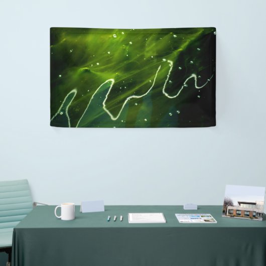 緑藻類と水質 横断幕 (トレードショー)