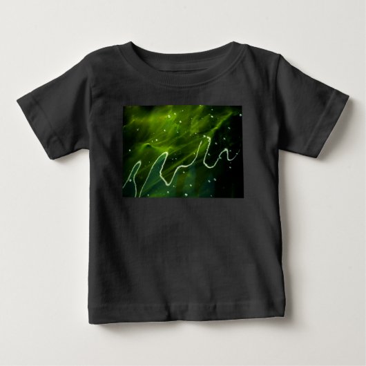 緑藻類と水iccna ベビーTシャツ (正面)
