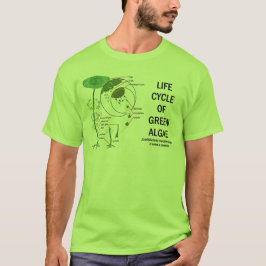 緑藻類のライフサイクル Tシャツ