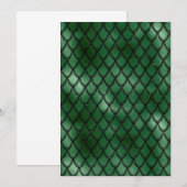 緑蛇爬虫型 サンキューカード (正面/裏面)