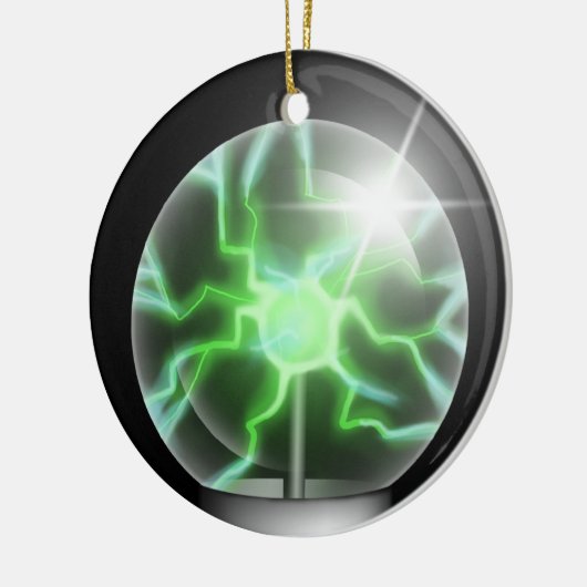緑血しょう球の陶磁器の木のオーナメント セラミックオーナメント (左)