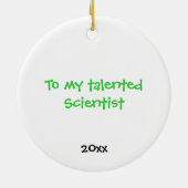 緑血しょう球の陶磁器の木のオーナメント セラミックオーナメント (裏面)