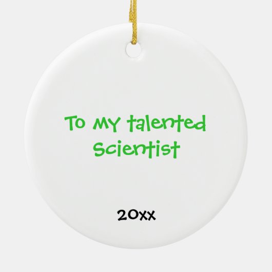 緑血しょう球の陶磁器の木のオーナメント セラミックオーナメント (裏面)