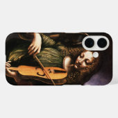 緑衣のヴィエールを持つレオナルド・ダ・ヴィンチの天使 Case-Mate iPhoneケース (裏面 (横))