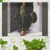 『緑衣のヴィエールを持つ天使』（みどりころものヴィエールをもつてんし、伊: Angelo verde キッチンタオル (折り畳み)