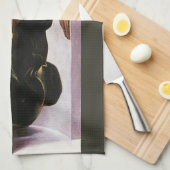 『緑衣のヴィエールを持つ天使』（みどりころものヴィエールをもつてんし、伊: Angelo verde キッチンタオル (四つ折り)