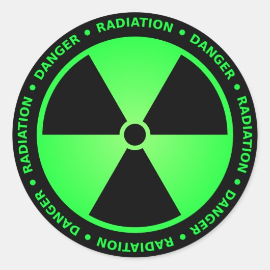 緑警告線 ラウンドシール (正面)