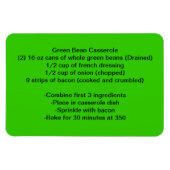 緑豆磁石 マグネット (横)