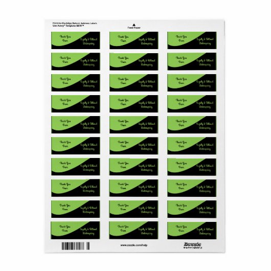 緑豆 ラベル (フルシート)