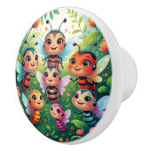 緑豊お洒落かな庭の虫の子供 セラミックノブ (右)