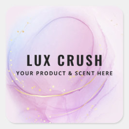 緑豊かなアルコールインク製品ラベル スクエアシール