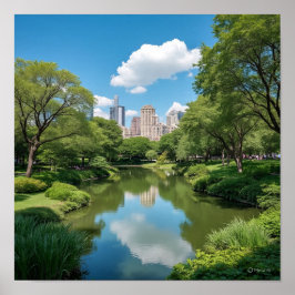 緑豊かなアーバンオアシス ポスター