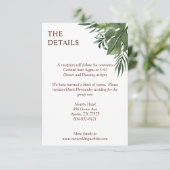 緑豊かなエキゾチックなパーム葉 エンクロージャーカード (スタンド正面)