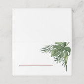 緑豊かなエキゾチックなパーム葉 プレイスカード (外部開封)