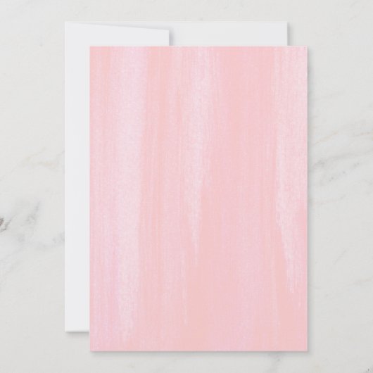 緑豊かなエレガントピンク結婚色ありがとう サンキューカード (裏面)