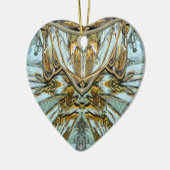 緑豊かなエレガント婦人 セラミックオーナメント (左)