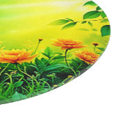 緑豊かなガーデンサンライトシーン カッティングボード (角)